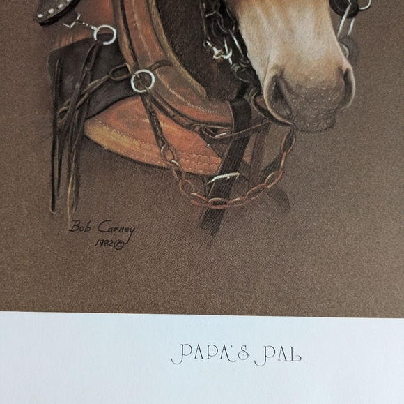 Bob Carney Print 1980s. Equestrian Subject. Nashville Tennessee - Picture 2 of 6